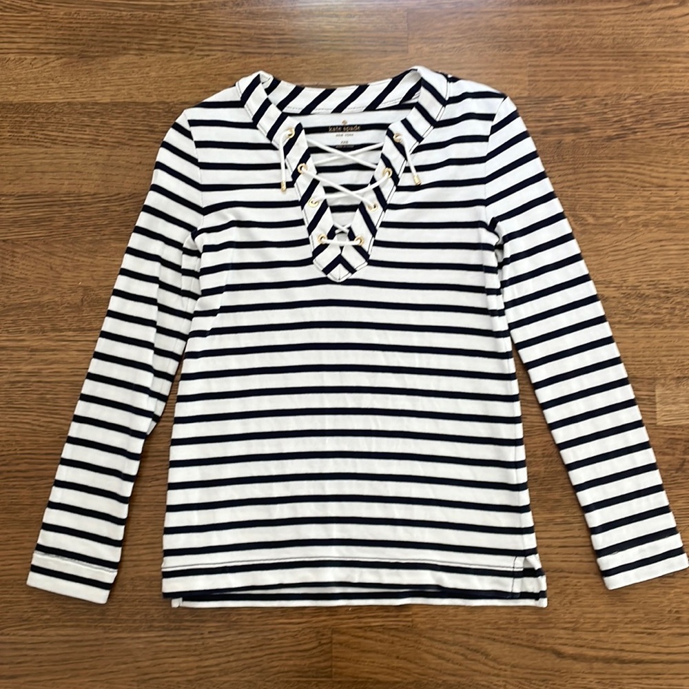 Kate Spade Striped Nautical Top